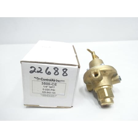 1/4IN 0-225PSI NPT PNEUMATIC REGULATOR